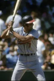 Mark Belanger Of The Baltimore Orioles Stands At The Plate 2 Old Photo