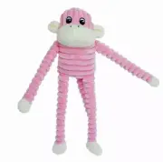 ZippyPaws - Spencer The Crinkle Monkey Dog Toy, Squeaker and Crinkle Plush Toy