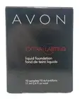 Avon Extra Liquid Foundation Light 11 Sealed Samples In Box 11 ml 0.4 oz total