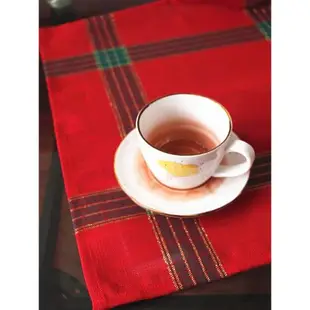 歐式紅綠方格布藝餐墊咖啡布紅色喜慶餐巾桌墊圣誕節餐巾背景布