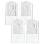 4Pcs Dust Bags Replacement for VCA-RDB95 Jet Bot+ Jet Bot AI+ Robot Vacuum Clean Station Accessorie White