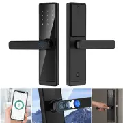 WAFU Keyless Fingerprint Smart Door Lock and Handle Keypad Entry App WiFi K1C8