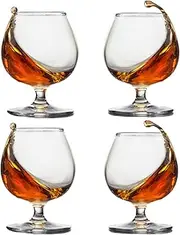 [ninesung] Whiskey Glasses Set of 4, Bourbon Glass, Old Fashioned Glasses, 11.5 Oz Short Stem Wine Glass for Spirits, Vodka, Scotch,Cognac, Brandy, Cocktails for Easter Sunday