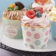 Paper Cupcake Cup Muffin Baking Cups Cases Flowery 25pcs