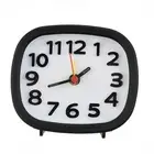 Black Cute Clock Clock Battery Bedside Clock Clocks Operated Rectangle
