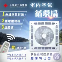 在飛比找PChome24h購物優惠-【台灣威力】360°室內空氣循環扇/吸頂扇(超薄特仕型) A