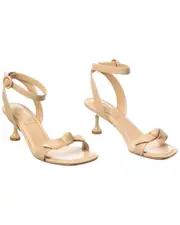 Alexandre Birman Clarita Square Flare 60 Leather Sandal (Authentic Pre-Loved)