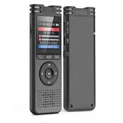 64GB Digital Voice Recorder with Playback Voice Activated Tape Recorder Sound Audio Recorder for Lectures Meeting Black