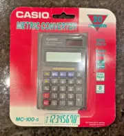 VTG CASIO MC-100 METRIC CONVERTER CALCULATOR NEW IN PCKAGE