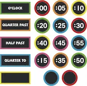 Boho Clock Numbers Bulletin Board Kit Analog Clock for Kids Learning Classroom Clock for Back to School Home Wall Decorations Teacher Supplies