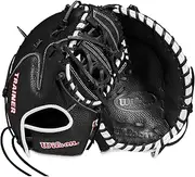 Wilson Trainer Baseball Gloves - Black/Red