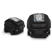 New Burly Brand Motorcycle Tank Tail Luggage Bag Black Leather