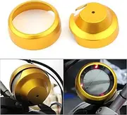 QXKSPG CNC Aluminum Motorcycle Speedometer Instrument Panel Covers Trim for Scrambler 400 800 Silver/Gold/Red/Black/Titanium Motorcycle Speedometer Trim Ring(Golden)