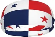National Flags Sports Sweatband Head Bands for Women Men - Moisture-Wicking Non-Slip Headband for Running Yoga Workout Fitness and Gym