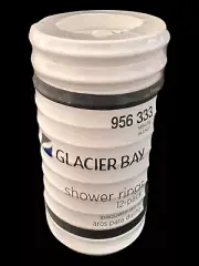 Shower Rings GLACIER BAY Shower Curtain Rings - 12pk White New Home Depot