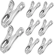Stainless Steel Greenhouse Clips Pcs Plant Support Clamps Anti-wind Feature for Gardening Sunshade Netting and String Lights