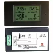 100A/80~260V Digital AC Voltage Meter Power Energy Voltmeter Ammeter Multimeter