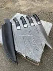 Premium Hand Forged Damascus Steel Full Tang Chef Knife Black Resin Set Of 4