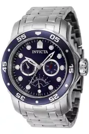 Invicta Men's 46993 Pro Diver Quartz Chronograph Blue Dial Watch