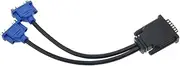 jojofuny Connect 2 Screens to -59 Port 59-pin Male to 2X Female Adapter Cable for Graphics Cards