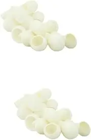 CANIGHT 2sets Silkworm Balls Skin Care Scrub for Whitening Blackheads Cleaning 200pcs*2