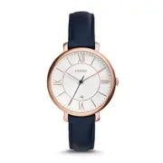 Fossil Jacqueline Navy Leather Watch
