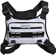 [Generic] Neck Pouch for Running Bag, Reflex Neck Pouch, Breathable Neck Pouch for Work Bag, Neck Pouch for Mountain Climbing, Chest Cycling, Neck Pouch, Running Vest, Running Bag, Outdoor Chestoor -B,