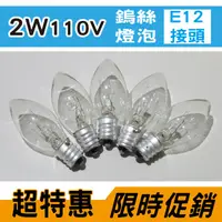 在飛比找蝦皮購物優惠-【奇亮科技】E極亮 E12 2W 110V 220V 鎢絲燈