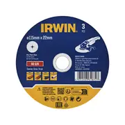 IRWIN 115 x 22mm 80 Grit Fibre Disc - 3 Pack