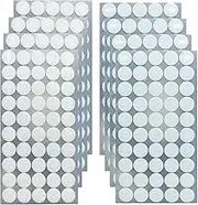 YSUY 400pcs (200 Pairs) Self-Adhesive Hook and Loop Dots, 20mm White Tape Self Adhesive, Sticky Back for Fabric, Double Sided Tape, Stick for Crafts, Plastic, Glass, Metal