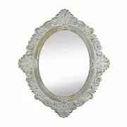 Elegant Stunning MDF Wood Vintage Amelia Taupe Gorgeous Wall Mounted Mirror