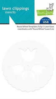 Lawn Fawn Stencil Reveal Wheel Template Tulip