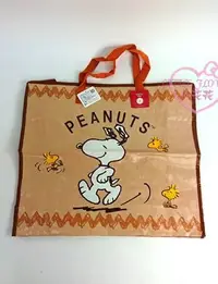 在飛比找Yahoo!奇摩拍賣優惠-♥小花花日本精品♥Snoopy 史努比與好朋友們 大型購物袋