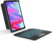 Inateck for iPad Pro 11 inch Case with Keyboard, Compatible with iPad Air 11inch M3/M2,Air 5/4, Pro 11" 4/3/2/1, Detachable iPad Keyboard Case with 7-Color Backlight and Touchpad, KB04111 Black