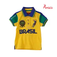 在飛比找蝦皮購物優惠-Polo Kids FIFA 世界杯領 T 恤 01-102