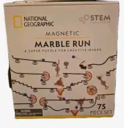 National Magnetic Marble Run 75 Piece STEM Building Set for Kids - Open Box