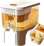 3/5L Fridge Drink Dispenser with Tap - Leakproof Food Grade Drink Container | Slim Water Dispenser for Summer Drinks, Juice, Tea, Coffee, Milk, Cider, Ideal for Drinks