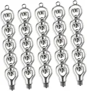 [KONTONTY] Antique Light Bulb Shape Alloy Jewelry Charms for Diy Necklace Bracelet Keychain Earring Making