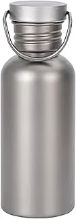 Titanium Hydration Flask - Portable Sports Jug, Travel Water Gear | Lightweight Cycling Bottle, Strong Adventure Container, Compact Bottle for Gym, Trekking, Outdoor Running and Walking
