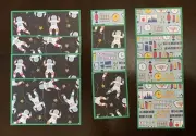 #2611 ASTRONAUTS SPACE PREMADE SCRAPBOOK MAT SET JUNK JOURNAL EPHEMERA - TONYA