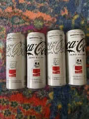 Marshmello's Coca Cola Coke Regular & Zero Limited Edition 4 Total (full)