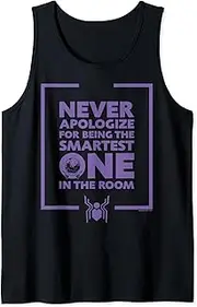 [Marvel] Spider-Man Far From Home Mysterio Never Apologize Quote Tank Top