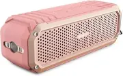 COMISO Bluetooth Portable Speaker W/Lights HD Audio Built in Mic TF Card FM Pink