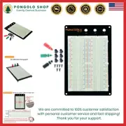 Breadboard Solderless 1660 Tie-Points Aluminum Back Prototyping for Arduino R...
