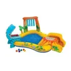 Inflatable Kiddie Pool, Inflatable Play Center, with Slide Water Play Toy Swim