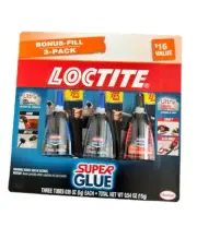 Loctite Super Glue Bonus Fill 3 Pack