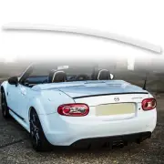 Fyralip Trunk Lip Spoiler For Mazda MX5 Miata NC 05-15 Painted Crystal White 34K (for: Mazda)