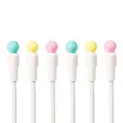 Darice Deco String Lights - Pink Blue Yellow Pastel Globe White Cord 17.5ft