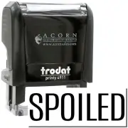 Self-Inking Spoiled Stamp Size 1/2" Tall x 1-1/2" Wide