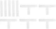 Hihaha Vacuum Pipe Connector I 2-Way T-Piece 3-Way Connector Assortment Kit Car PE 5/16 Inch 1 Set White